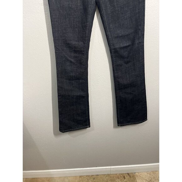 Gap Mid Rise Boot Cut Jeans Womens Sz 24R 0R Blue Dark Wash Low Rise 5 Pocket - Picture 2 of 16